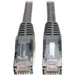 Tripp Lite 50ft Cat6 Gigabit Snagless Molded Patch Cable RJ45 M/M Gray 50'