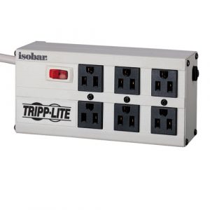 Tripp Lite Isobar Surge Protector Strip Metal 6 Outlet 6' Cord 3330 Joules