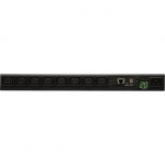 Tripp Lite PDU Monitored 208V-240V 20A C13 8 Outlet L6-20P Horizontal 1URM TAA