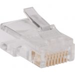 Tripp Lite RJ45 for Flat Solid / Standard Conductor 4-Pair Cat5e Cat5 Cable 100 Pack