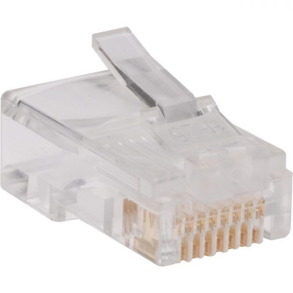 Tripp Lite RJ45 for Solid / Standard Conductor 4-Pair Cat5e Cat5 Cable 100 Pack