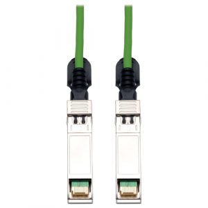 Tripp Lite 3M SFP+ 10Gbase-CU Twinax Passive Copper Cable SFP-H10GB-CU3M Compatible Green 10ft 10'