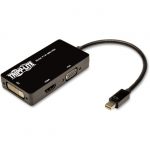 Tripp Lite 6in Mini DisplayPort to VGA / DVI / HDMI Adapter Converter mDP 6"