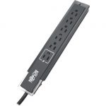 Tripp Lite Surge Protector Power Strip 6 Outlet Tel/Modem 6 ' Cord Black