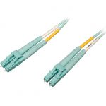 Tripp Lite 10Gb/100Gb Duplex Multimode LC/LC OM4 Aqua Fiber Patch Cable 15M