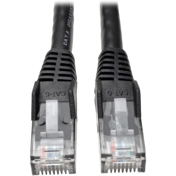 Tripp Lite 7ft Cat6 Gigabit Snagless Molded Patch Cable RJ45 M/M Black 7' 50 Bulk Pack