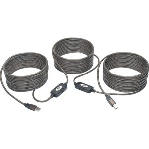 Tripp Lite 50ft USB 2.0 Hi-Speed Active Repeater Cable USB-A to USB-B M/M