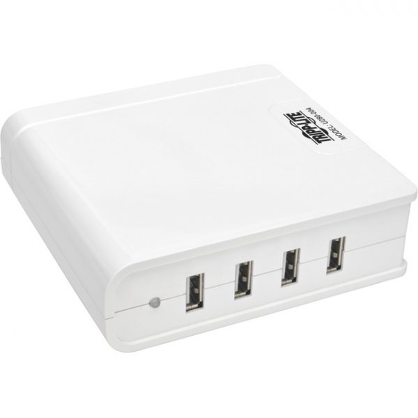 Tripp Lite 4-Port USB Charging Station Hub 5V 6A/30W Tablet Smartphone ipad