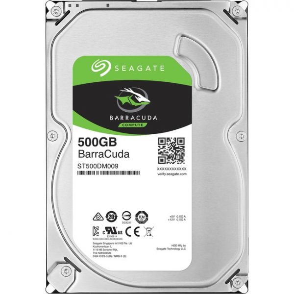 Seagate BarraCuda ST500DM009 500 GB Hard Drive - 3.5" Internal - SATA (SATA/600)