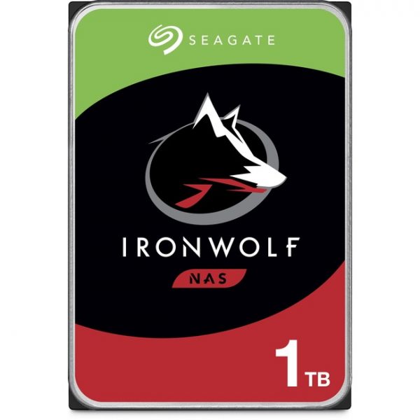 Seagate IronWolf ST1000VN002 1 TB Hard Drive - 3.5" Internal - SATA (SATA/600) - Conventional Magnetic Recording (CMR) Method