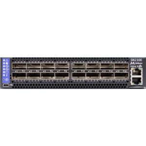 NVIDIA MSN2100-CB2RC 920-9N100-00R7-0C0 Half-Width 16-Port Non-Blocking 100GbE Open Ethernet Switch System with Cumulus Linux