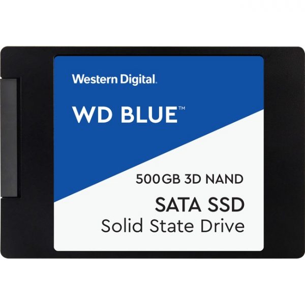 WD Blue 3D NAND 500GB PC SSD - SATA III 6 Gb/s 2.5"/7mm Solid State Drive