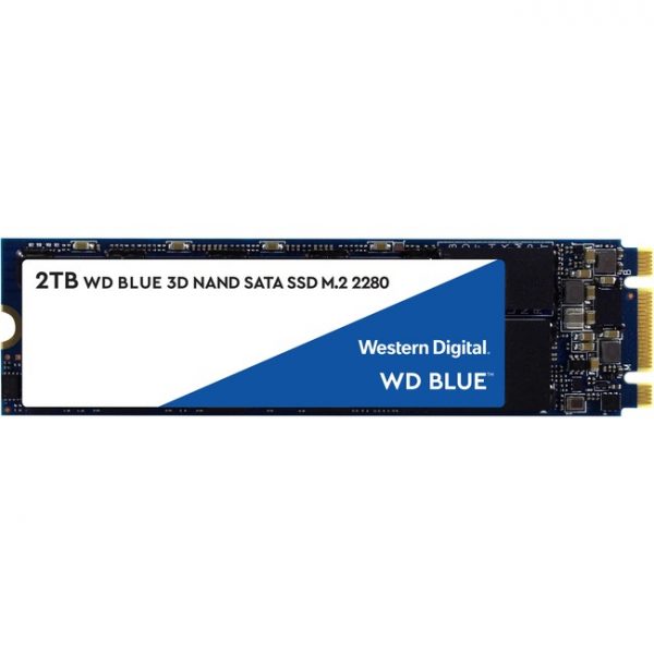 WD Blue 3D NAND 2TB PC SSD - SATA III 6 Gb/s M.2 2280 Solid State Drive