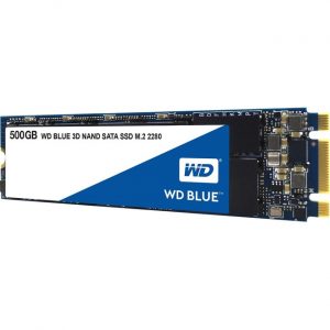 WD Blue 3D NAND 500GB PC SSD - SATA III 6 Gb/s M.2 2280 Solid State Drive