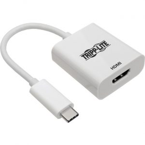 Tripp Lite USB C to HDMI 4K Adapter Converter USB Type C 3.1 M/F White 6in