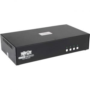 Tripp Lite Secure KVM Switch 4-Port Dual Monitor DVI + Audio NIAP PP 3.0