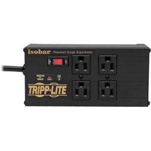 Tripp Lite Isobar Surge Protector Power Strip 4 Outlet 2 USB Charging Ports 8ft Cord
