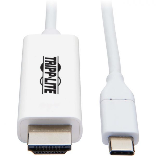 Tripp Lite USB C to HDMI Adapter Cable USB 3.1 Gen 1 4K M/M USB-C White 6ft