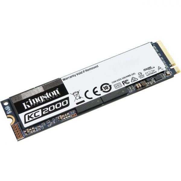 Kingston KC2000 500 GB Solid State Drive - M.2 2280 Internal - PCI Express (PCI Express 3.0 x4)