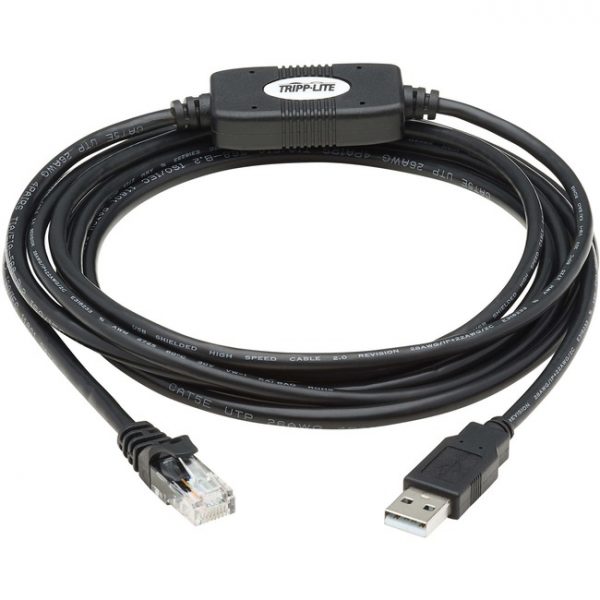 Tripp Lite USB-A to RJ45 Rollover Console Cable Cisco Compatible M/M 10ft