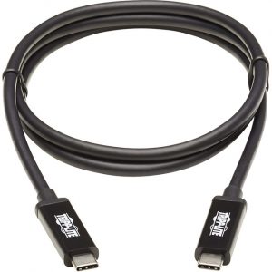 Tripp Lite Thunderbolt 3 Cable 40 Gbps Active 5A 100W PD 4K USB C M/M 1M