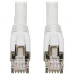 Tripp Lite Cat8 Patch Cable 25G/40G Certified Snagless M/M PoE White 30ft