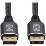 Tripp Lite DisplayPort 1.4 Cable Latching Connectors 8K 60Hz M/M Black 3ft