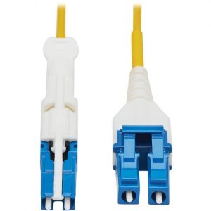 Tripp Lite Duplex Singlemode 400Gb Fiber Optic Cable OS2 LSZH CS-UPC LC-UPC 1M