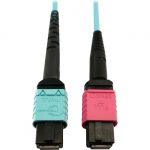 Tripp Lite Multimode Fiber Optic Cable 24F MTP/MPO-UPC to 16F MTP/MPO-UPC F/F 1M