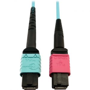 Tripp Lite Multimode Fiber Optic Cable 24F MTP/MPO-UPC to 16F MTP/MPO-UPC F/F 5M