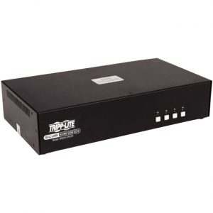 Tripp Lite 4-Port Dual-Monitor Secure KVM Switch, HDMI - 4K, NIAP PP3.0, Audio, TAA