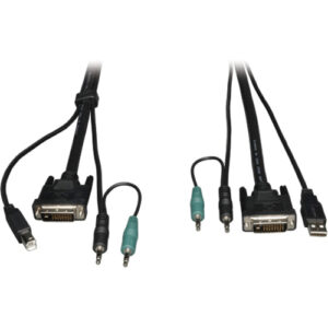 Tripp Lite 15ft Cable Kit for Secure DVI / USB / Audio KVM Switches