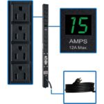 Tripp Lite PDU Metered 120V 15A 5-15R 8 Outlet 5-15P 24" Height 0URM