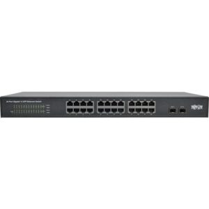 Tripp Lite 24-Port Gigabit Ethernet Switch Rackmount Unmanaged Metal 1U