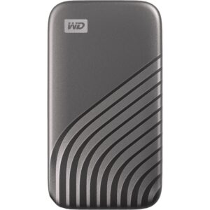 WD My Passport WDBAGF0010BGY-WESN 1 TB Portable Solid State Drive - External - Space Gray