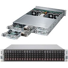 Supermicro SuperServer 2028TP-HC1TR Barebone System - 2U Rack-mountable - Socket LGA 2011-v3 - 2 x Processor Support