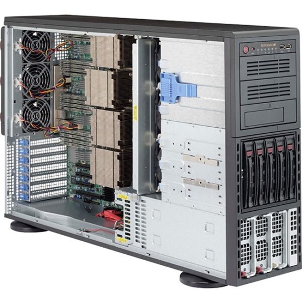 Supermicro 8048B-C0R3FT Barebone System - 4U Tower - Socket R1 LGA-2011 - 4 x Processor Support