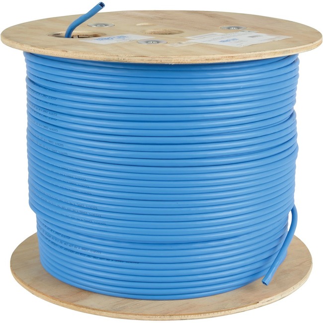 Tripp Lite 1000ft Cat6 / Cat6a 10G Bulk Cable Solid Core CMR PVC Blue 1000' - Hardware Nation