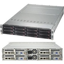 Supermicro SuperServer 6028TP-HC1R-SIOM Barebone System - 2U Rack-mountable - Socket R3 LGA-2011 - 2 x Processor Support