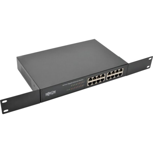 Tripp Lite 16-Port Gigabit Ethernet Switch Rackmount Unmanaged Metal 1U