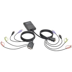 Tripp Lite 2-Port USB/DVI Cable KVM Switch with Audio
