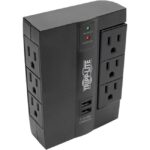 Tripp Lite Surge Protector Direct Plug-In 6 Outlet 3 Rotatable Outlets