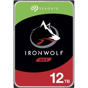 Seagate IronWolf ST12000VN0008 12 TB Hard Drive - 3.5" Internal - SATA (SATA/600) - Conventional Magnetic Recording (CMR) Method