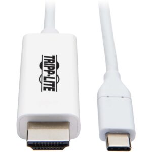 Tripp Lite USB C to HDMI Adapter Cable USB 3.1 Gen 1 4K M/M USB-C White 9ft