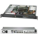 Supermicro SuperServer 5019C-M4L Barebone System - 1U Rack-mountable - Socket H4 LGA-1151 - 1 x Processor Support