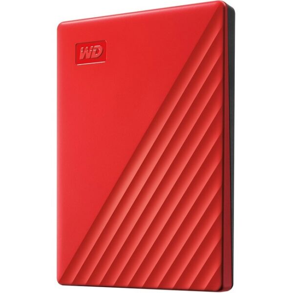 WD My Passport WDBYVG0020BRD-WESN 2 TB Portable Hard Drive - External - Red