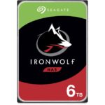 Seagate IronWolf ST6000VN001 6 TB Hard Drive - 3.5" Internal - SATA (SATA/600) - Conventional Magnetic Recording (CMR) Method