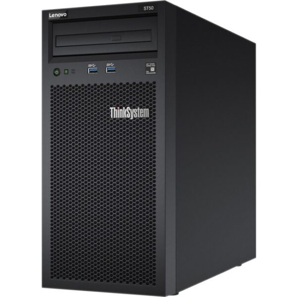Lenovo ThinkSystem ST50 7Y48A02MNA 4U Tower Server - Intel C246 SoC - 1 x Intel Xeon E-2224G 3.50 GHz - 8 GB RAM - Serial ATA/600 Controller