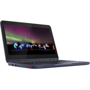 Lenovo 300w Gen 3 82J1000GUS 11.6" Touchscreen Rugged 2 in 1 Notebook - HD - 1366 x 768 - AMD 3015e Dual-core (2 Core) 1.20 GHz - 4 GB RAM - 64 GB Flash Memory - Abyss Blue