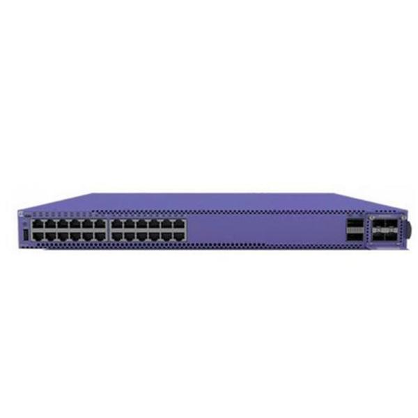 Extreme Networks 5520-24T front view with optional VIM uplink module shown